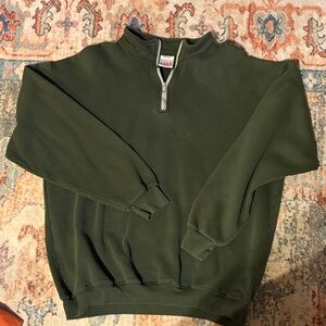 Wilson Men's Dark Green Zip-Up Sweater